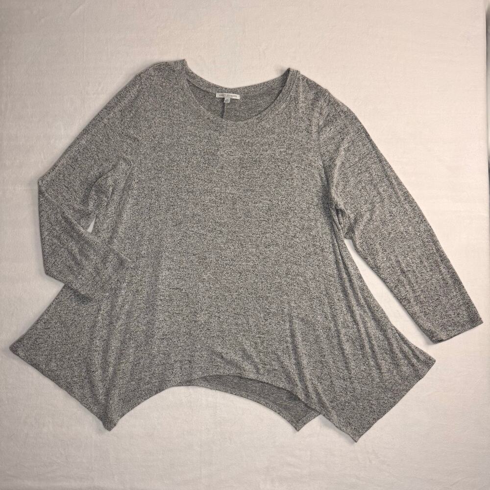 Gray Casual Green Envelope 3X Shirt